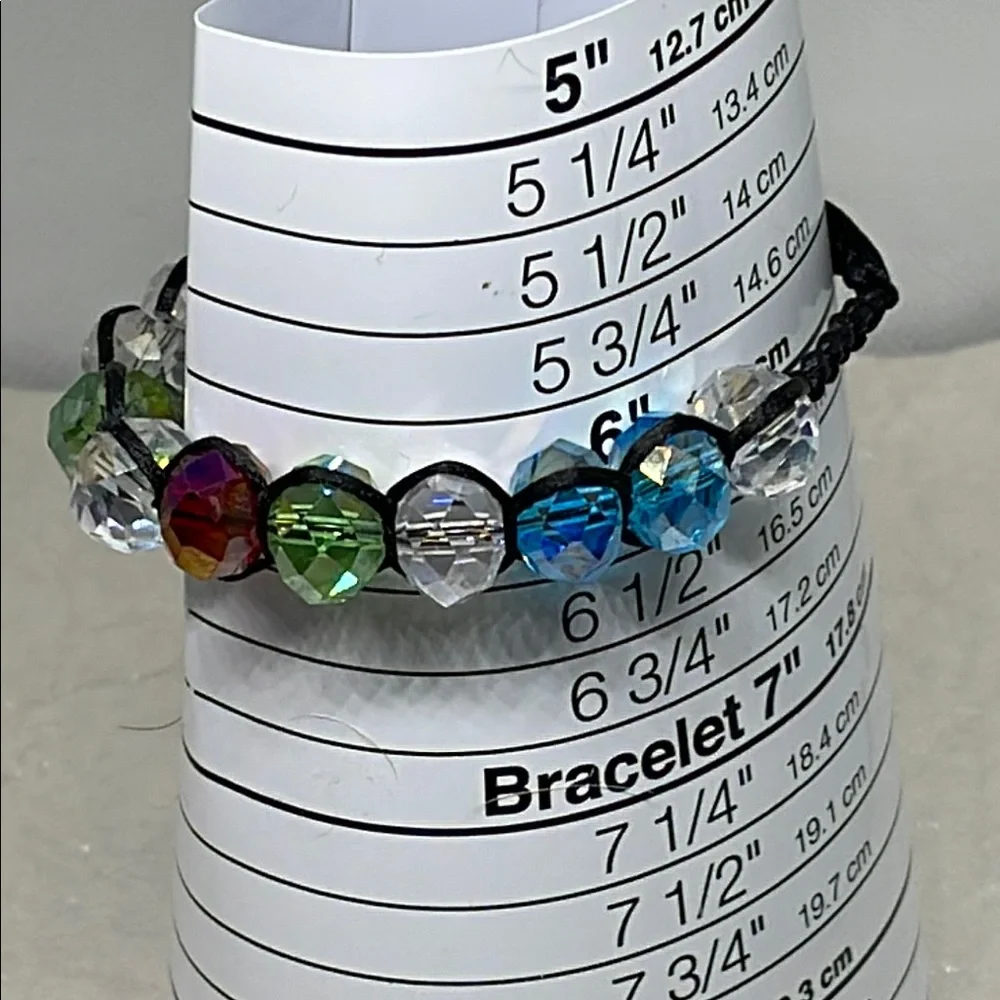 Incredible adjustable Multicolor thread wrapped Beaded Bracelet